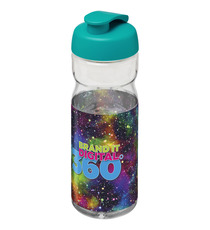 Bouteille publicitaire de sport H2O Base® 650 ml à  clapet Made in Europe