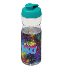 Bouteille publicitaire de sport H2O Base® 650 ml à  clapet Made in Europe