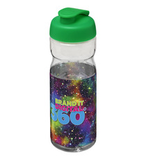 Bouteille publicitaire de sport H2O Base® 650 ml à  clapet Made in Europe