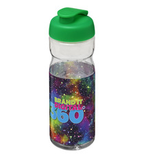 Bouteille publicitaire de sport H2O Base® 650 ml à clapet Made in Europe Bouteille publicitaire de sport H2O Base® 650 ml à clapet Made in Europe