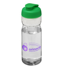 Bouteille publicitaire de sport H2O Base® 650 ml à clapet Made in Europe Bouteille publicitaire de sport H2O Base® 650 ml à clapet Made in Europe
