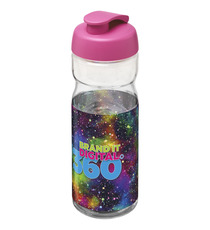 Bouteille publicitaire de sport H2O Base® 650 ml à  clapet Made in Europe