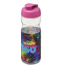 Bouteille publicitaire de sport H2O Base® 650 ml à  clapet Made in Europe