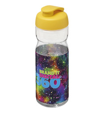 Bouteille publicitaire de sport H2O Base® 650 ml à  clapet Made in Europe