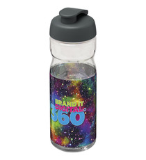 Bouteille publicitaire de sport H2O Base® 650 ml à  clapet Made in Europe