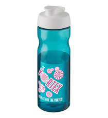 Bouteille publicitaire de sport H2O Base® 650 ml à clapet Made in Europe Bouteille publicitaire de sport H2O Base® 650 ml à clapet Made in Europe