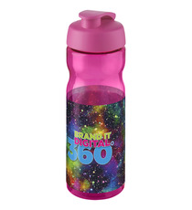 Bouteille publicitaire de sport H2O Base® 650 ml à clapet Made in Europe Bouteille publicitaire de sport H2O Base® 650 ml à clapet Made in Europe