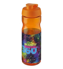 Bouteille publicitaire de sport H2O Base® 650 ml à  clapet Made in Europe