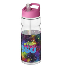 Bouteille publicitaire de sport H2O Base® 650 ml à clapet goulot Made in Europe Bouteille publicitaire de sport H2O Base® 650 ml à clapet goulot Made in Europe