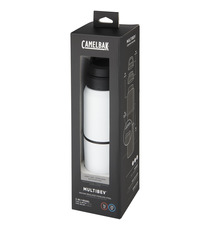 Bouteille publicitaire MultiBev de 500 ml en acier inoxydable à isolation sous vide et gobelet de 350 ml