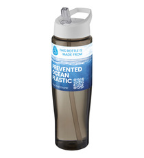 Bouteille de sport publicitaire H2O Active® Eco Tempo de 700 ml avec couvercle à bec verseur