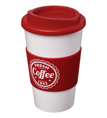 Gobelet publicitaire Americano® de 350 ml avec isolation et grip