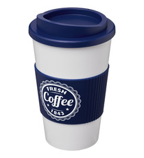 Gobelet publicitaire Americano® de 350 ml avec isolation et grip