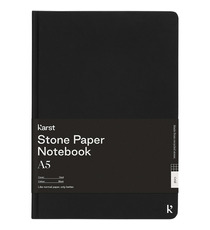 Carnet publicitaire de notes Karst® A5 avec papier de pierre à couverture rigide - Carré