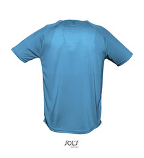 T-shirt publicitaire respirant manches courtes SPORTY 140g coton polyester Dry Fit Homme