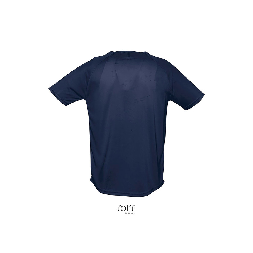 T-shirt publicitaire respirant manches courtes SPORTY 140g coton polyester Dry Fit Homme