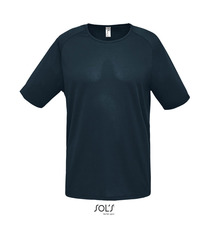 T-shirt publicitaire respirant manches courtes SPORTY 140g coton polyester Dry Fit Homme