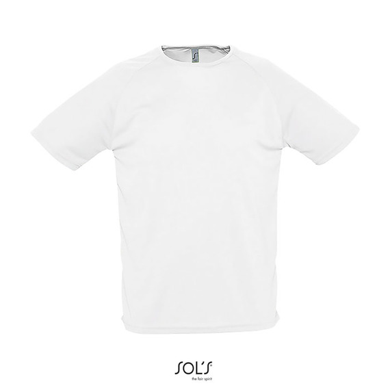 T-shirt publicitaire respirant manches courtes SPORTY 140g coton polyester Dry Fit Homme
