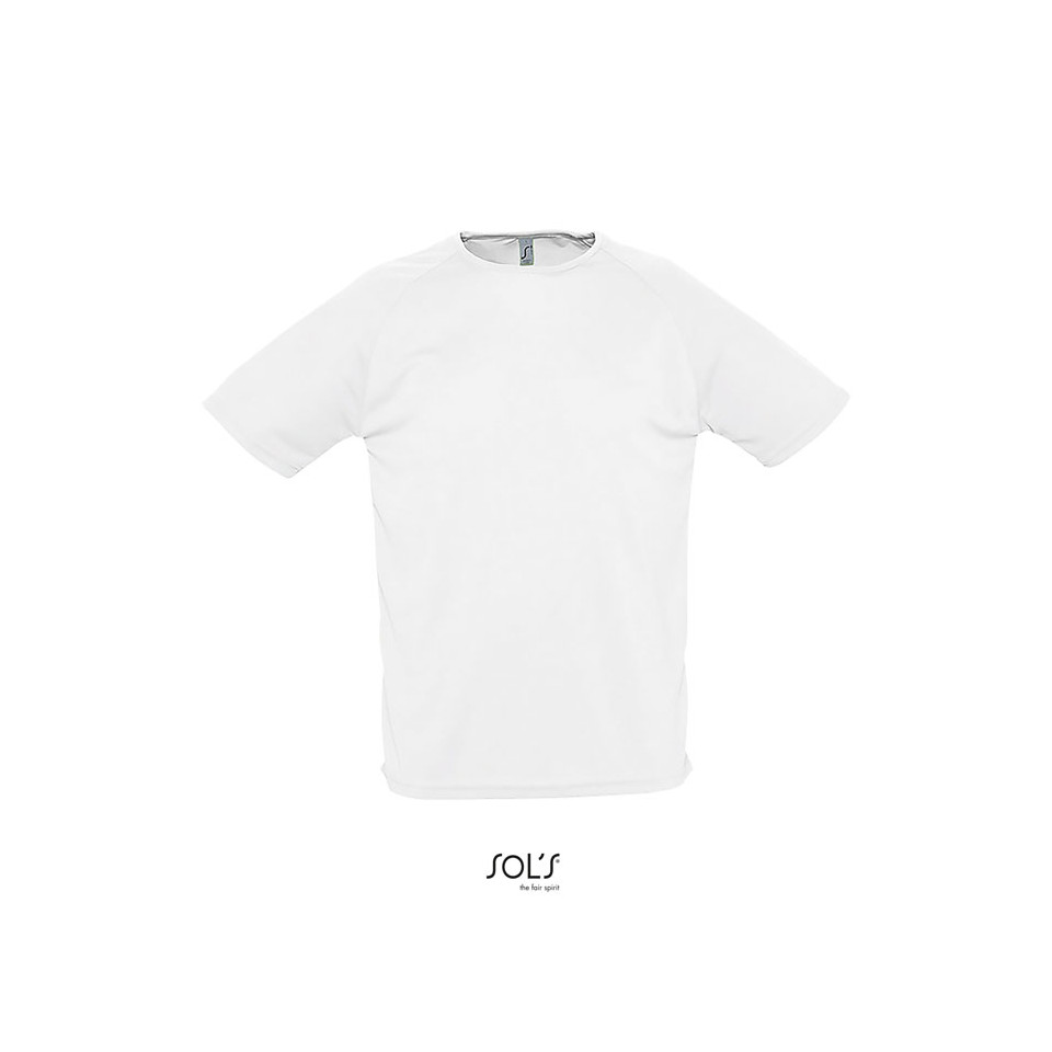 T-shirt publicitaire respirant manches courtes SPORTY 140g coton polyester Dry Fit Homme