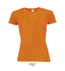 T-shirt publicitaire respirant manches courtes SPORTY 140g coton polyester Dry Fit Femme