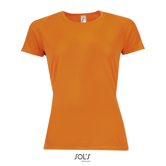 T-shirt publicitaire respirant manches courtes SPORTY 140g coton polyester Dry Fit Femme