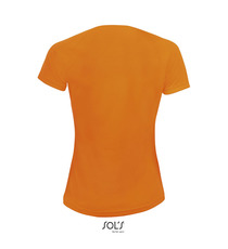 T-shirt publicitaire respirant manches courtes SPORTY 140g coton polyester Dry Fit Femme