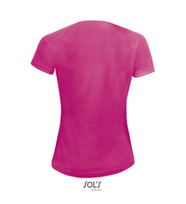 T-shirt publicitaire respirant manches courtes SPORTY 140g coton polyester Dry Fit Femme