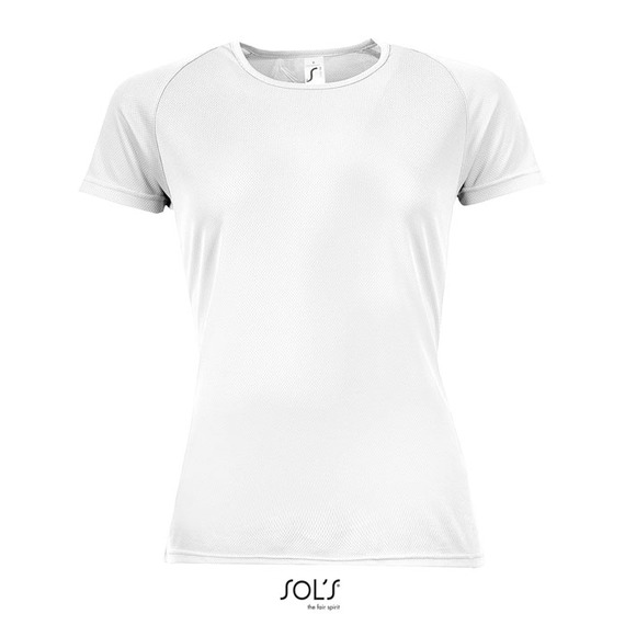 T-shirt publicitaire respirant manches courtes SPORTY 140g coton polyester Dry Fit Femme