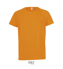 T-shirt publicitaire respirant manches courtes SPORTY 140g coton polyester Dry Fit Enfant