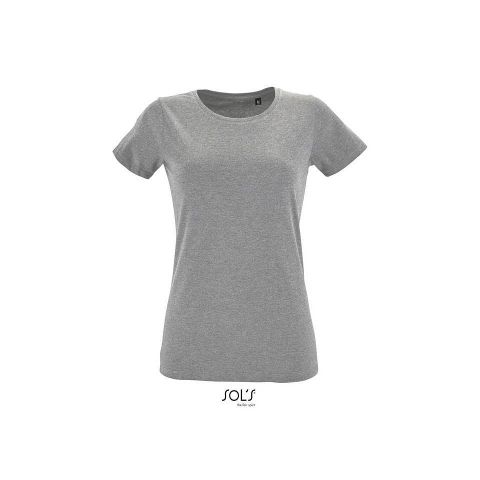 T-shirt publicitaire manches courtes REGENT FIT coton 150g coupe ajustée Femme