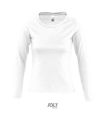 T-shirt publicitaire manches longues MAJESTIC femme coton 150g jersey Femme