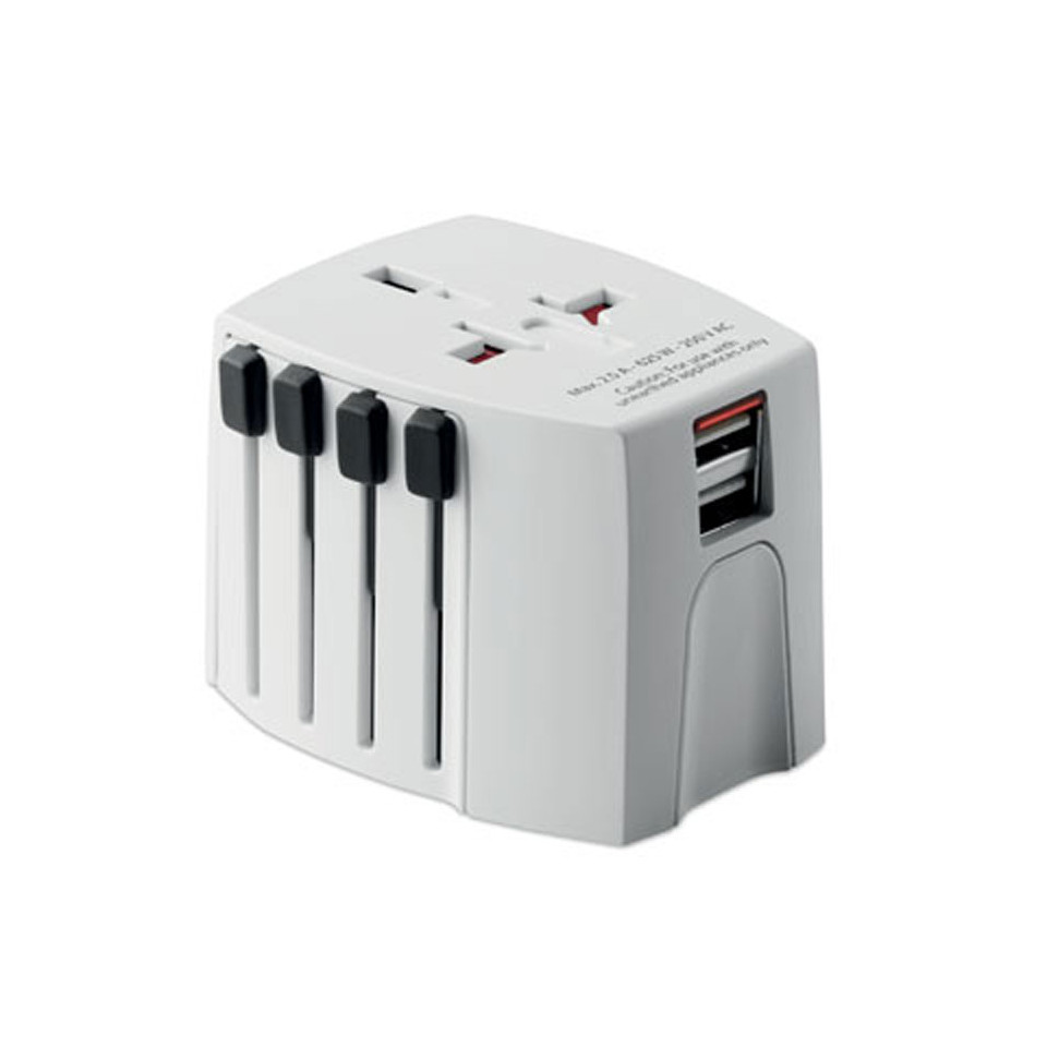 Adaptateur de voyage SKROSS® publicitaire MUV USB compact