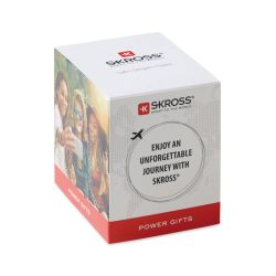 Adaptateur de voyage SKROSS® publicitaire Country Adapter World to Europe