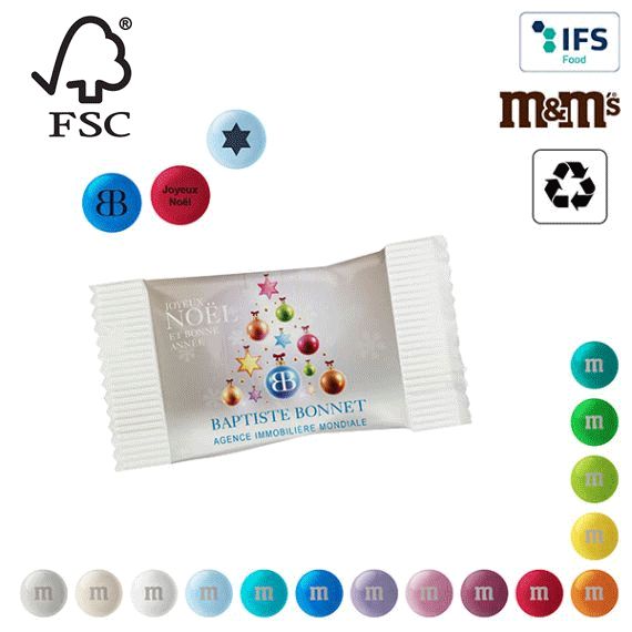 M&M’S personnalisables en sachet papier FSC 7 gr