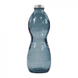 Bouteille en verre 1 litre 100 % recyclé personnalisable avec bouchon à vis Europe