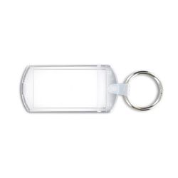 Porte-clés transparent personnalisable porte étiquette fabriqué en France