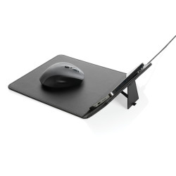 Tapis de souris  publicitaire en PU RCS avec chargeur 10W Swiss Peak