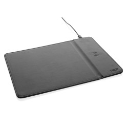 Tapis de souris  publicitaire en PU RCS avec chargeur 10W Swiss Peak