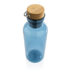 Bouteille publicitaire 680ml en rPET GRS, couvercle en bambou FSC®