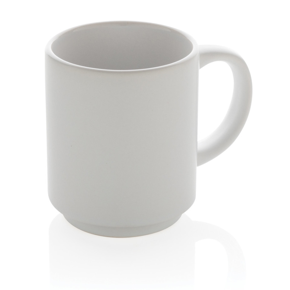 Mug publicitaire en céramique empilable