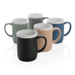 Mug publicitaire en céramique avec bord blanc