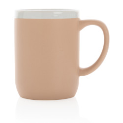 Mug publicitaire en céramique avec bord blanc