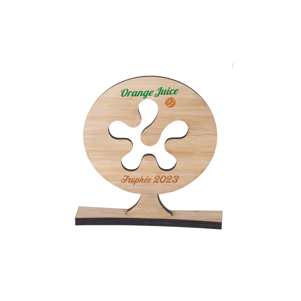 Trophée en Bambou personnalisé sur mesure Express fabriqué en France