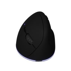 Souris sans fil ergonomique publicitaire logo lumineux rubber antibactérien SCX Design