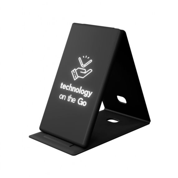 Chargeur induction publicitaire 10W pliable SCX design Logo lumineux