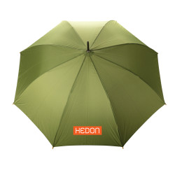 Parapluie publicitaire 27" en rPET et bambou ouverture auto Impact AWARE écologique