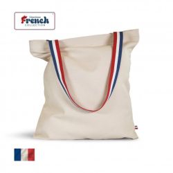 Sac shopping 100 % coton biologique 240 gr personnalisable fabriqué en France
