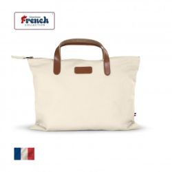 Sacoche fermeture zippée 100 % coton biologique 360 gr personnalisable fabriqué en France