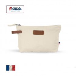 Trousse fermeture zippée 100% coton biologique 360gr personnalisabe fabriqué en France