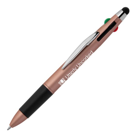 Stylo bille stylet 4 couleurs publicitaire express Goldstar Quattro Softy